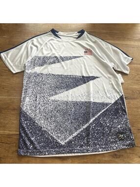 Mitre USA size small blue and white jersey.  NWT